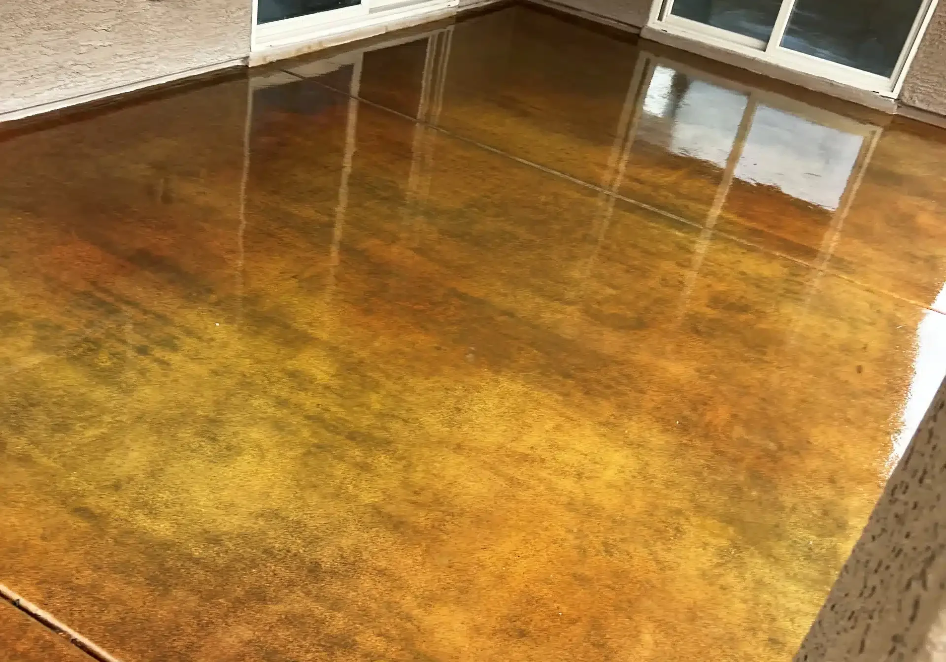 stain patio gold Epoxy garage flooring Epoxy floor Epoxy Stain concrete